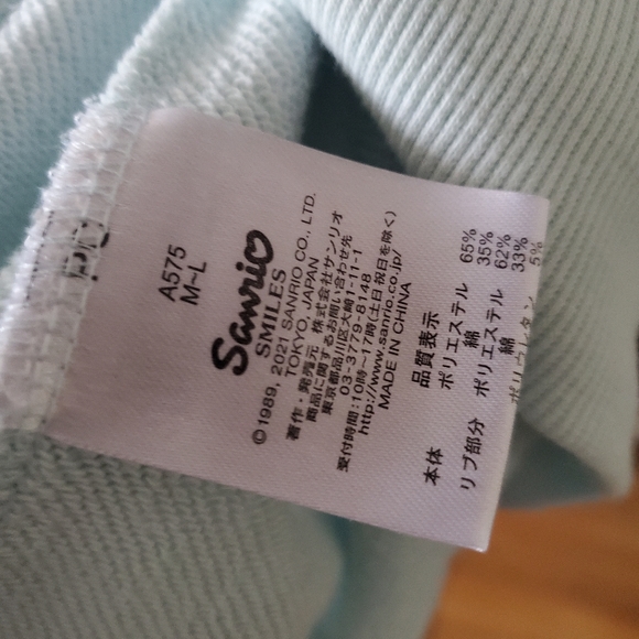 Womens Sanrio Blue Pochacoo sweatshirt M/L - Picture 4 of 4